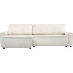 Palozi sofa - canap� d'angle convertible et reversible en velours c�tel� 'montaigne' - 3 places - beige ...