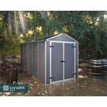 Palram - abri de jardin 6x12 pieds gris anthracite 706792 Palram - abri de jardin 6x12 pieds gris anthracite 706792