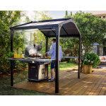 Palram - canopia - canopia abri barbecue austin 180 x 284 cm aluminium noir