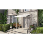Palram - canopia abri de terrasse aluminium sierra blanc 228x225x300 cm