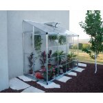 Palram - canopia serre de jardin adosse lean to argent