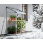 Palram - canopia serre de jardin adoss�e lean to argent