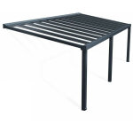 Palram - couverture de patio 3, 4x8, 1m gris 705929