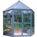 Palram - serre de jardin hexagonale 3. 8m� gris 704053
