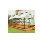 Palram - serre de jardin en polycarbonate hybrid 7, 88 m, couleur argent, ancrage au sol non