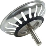 Panier pour bonde d'�vier de cuisine 80 mm - cr�pine universelle acier inoxydable, bouchon panier pop ...
