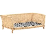 Panier pour chiens avec coussin 90x54x35 cm saule naturel vidaxl Panier pour chiens avec coussin 90x54x35 cm saule naturel vidaxl