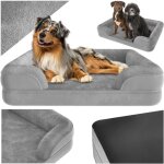 Tectake - panier pour chien orthopédique avec housse en peluche déperlante et amovible doux et moelleux ... Tectake - panier pour chien orthopédique avec housse en peluche déperlante et amovible doux et moelleux ...