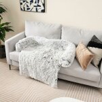 Costway - panier pour chien en peluche, tapis peluch� pour chien amovible et lavable, couverture de protection ...