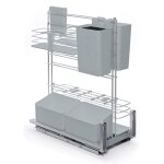 Panier coulissant cookingagent - hauteur : 625 mm - profondeur : 489 mm - largeur : 260 mm - kessebohmer ...
