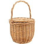 Panier  couvercle pivotant en osier clair