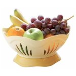 Panier  fruits - d 29 cm - jaune - livraison gratuite