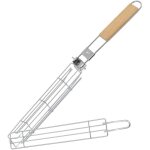 Panier à grillades portable, poignée amovible et loquet sécurisé, accessoires de grillades pour barbecue ... Panier à grillades portable, poignée amovible et loquet sécurisé, accessoires de grillades pour barbecue ...
