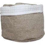 Panier invit avec serviettes naturel 30x30 cm