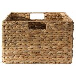 Calicosy - panier en jacinthe d'eau armature mtal - hauteur 20 cm