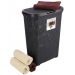 Panier � linge 40 l gris fonc� - curver