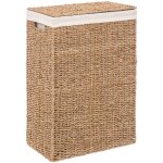 5five simply smart - panier � linge 40l en roseau beige five