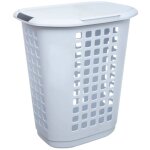 Panier  linge plastique 63l hugger blanc - 5five