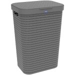 Panier � linge rotho country 55l anthracite