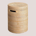Panier à linge rond Ø30 cm en rotin guacui sklum naturel Panier à linge rond Ø30 cm en rotin guacui sklum naturel