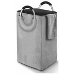 Panier � linge sale pliable de grande capacit� de qualit� sup�rieure, tissu, gris, 45 l