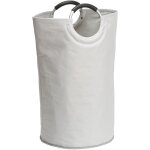 Panier  linge souple jumbo 69l wenko sac multi usage idal linge sale, courses, poigne souple en aluminium, ...