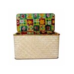 Panier en osier avec coussin 71x39 h. 50 20983