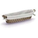 Panier  pain tress en osier, 49 x 14 x 10 cm