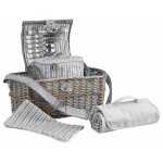 Aubry gaspard - panier pique - nique isotherme en osier