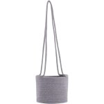 Panier � plantes tiss� en coton pe - multifonction - moderne - � suspendre - pour bureau - avec lani�re ...