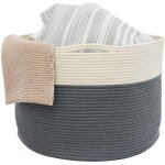 Dunedesign - panier de rangement 43x33 45l corbeille  linge en osier panier  jouets rond