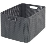 Panier de rangement curver style 30l anthracite