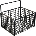 Panier de rangement m�tallique adh�sif pour mur - organisation cuisine, salle de bain, garde - manger ...