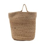 House doctor - panier de rangement mira en chanvre naturel avec anse h. 40cm