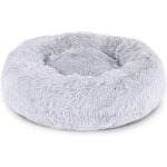 Panier rond pour chien coussin pour chat panier donut � 50 cm (m) gris clair