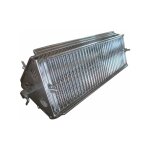 Monster shop - panier de rotissoire kukoo triangulaire acier inoxydable 70 cm x 20 cm parfait pour bbq, ...