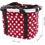 Panier de vélo pliable, panier de guidon de vélo amovible, porte - panier en toile avant de vélo, chariot ... Panier de vélo pliable, panier de guidon de vélo amovible, porte - panier en toile avant de vélo, chariot ...