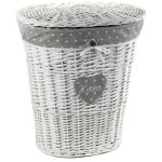 Panier en vimini ovale home 49x36 h 55 gicos