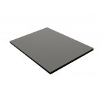 Panneau de bardage stratifi hpl compact - coloris - gris quartz, epaisseur - 6 mm, largeur - 130 cm, ...