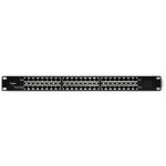 Panneau de brassage qoltec rack 48 v 24 ports injecteur poe passif noir