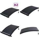 Panneaux de chauffage solaire de piscine courbés 2 pcs 110x65cm - panneau solaire de chauffage de piscine ... Panneaux de chauffage solaire de piscine courbés 2 pcs 110x65cm - panneau solaire de chauffage de piscine ...