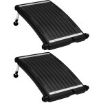 Panneaux de chauffage solaire de piscine courb�s 2pcs 72, 5x46cm