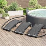 Panneaux de chauffage solaire de piscine courb�s 3 pcs 110x65cm vidaxl