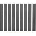 Panneaux de clôture de remplacement 9 pcs wpc 170cm gris Panneaux de clôture de remplacement 9 pcs wpc 170cm gris