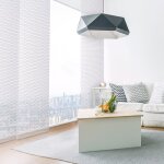 Panneau japonais tamisant structur - blanc - l45 x h260cm
