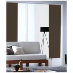 Panneau japonais tamisant uni - chocolat - l45 x h260cm