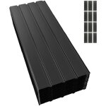 Panneau et lame de bardage lot de 12 plaques de toit t�le bac acier abri de jardin toiture en m�tal galvanis� ...