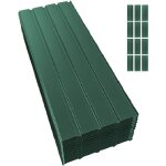 Panneau et lame de bardage lot de 12 plaques de toit t�le bac acier abri de jardin toiture en m�tal galvanis� ...