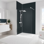 Panneau mural anthracite, rev�tement pour douche et salle de bain, d�codesign couleur schulte lot de ...