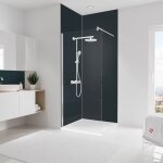Panneau mural anthracite, rev�tement pour douche et salle de bain, d�codesign couleur schulte lot de ...